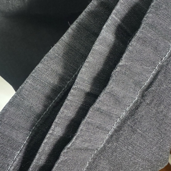 Eileen Fisher Organic Cotton Straight Leg Gray Black Jeans Size 12 - Picture 8 of 14